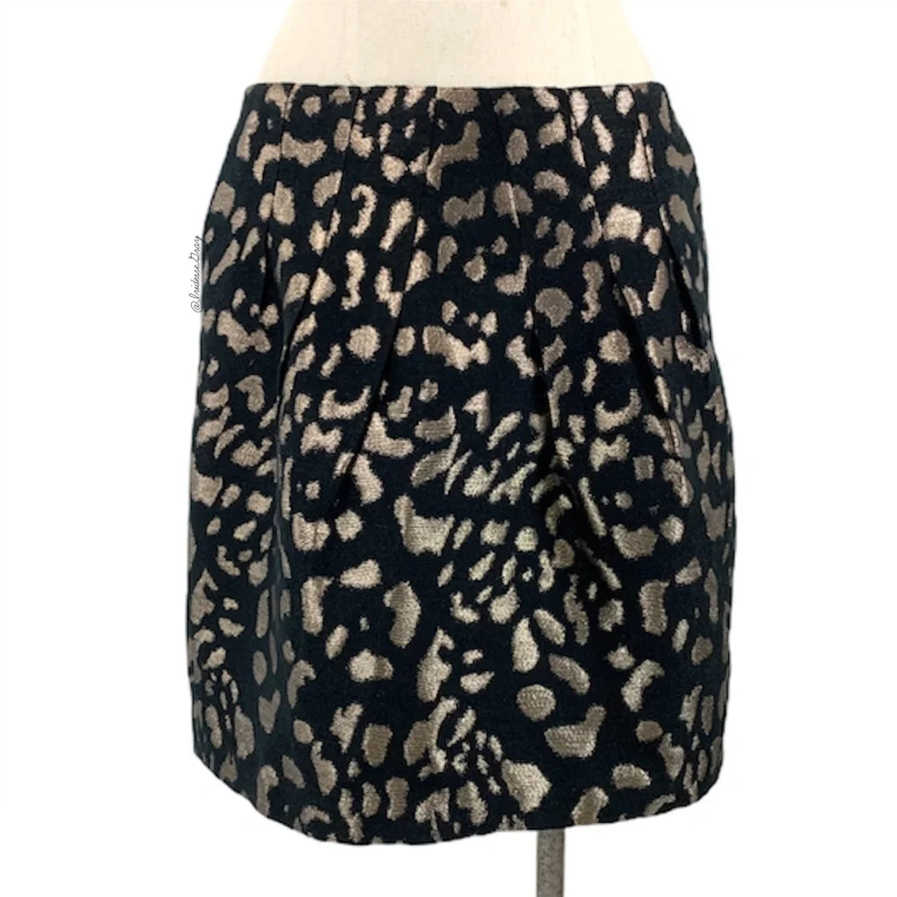 Banana Republic Heritage Black Bronze Skirt 8